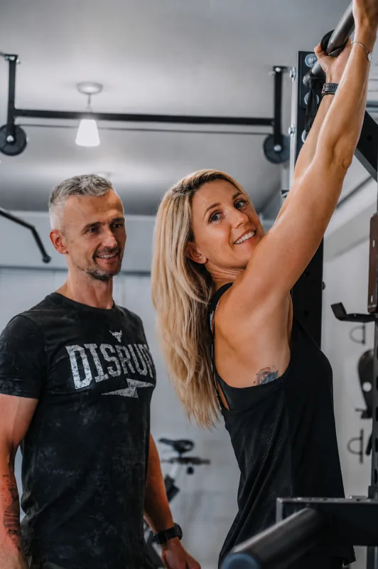 Tina Kapelj Kovačič med treningom